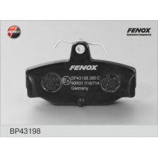 BP43198 FENOX Комплект тормозных колодок, дисковый тормоз