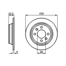 0 986 478 374 BOSCH Тормозной диск