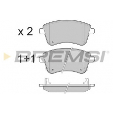 BP3486 BREMSI Комплект тормозных колодок, дисковый тормоз