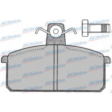 AC058107D AC Delco Комплект тормозных колодок, дисковый тормоз