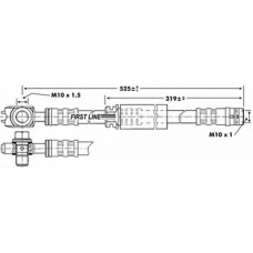 FBH6722 FIRST LINE Тормозной шланг