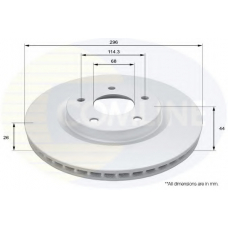 ADC0293V COMLINE Тормозной диск