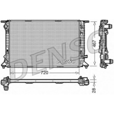 DRM02021 DENSO Радиатор, охлаждение двигателя