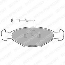 LP212 DELPHI Комплект тормозных колодок, дисковый тормоз