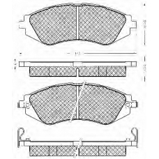10590 BSF Комплект тормозных колодок, дисковый тормоз