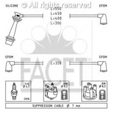 4.7023 FACET Ккомплект проводов зажигания