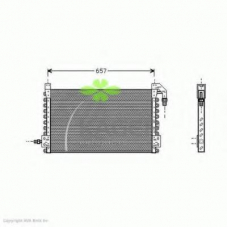 94-5372 KAGER Конденсатор, кондиционер