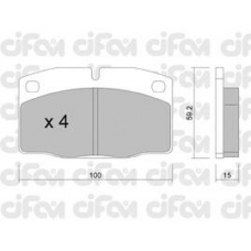 822-044-0 CIFAM Комплект тормозных колодок, дисковый тормоз