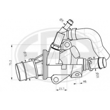 350062 ERA Термостат, охлаждающая жидкость
