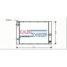 1410051 KUHLER SCHNEIDER Радиатор, охлаждение двигател