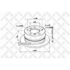 85-00762-SX STELLOX Тормозной диск