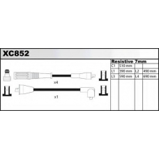 XC852 QUINTON HAZELL Комплект проводов зажигания