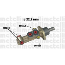 05-0417 METELLI Главный тормозной цилиндр