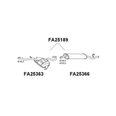 FA25189 VENEPORTE Глушитель выхлопных газов конечный