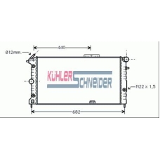 0600311 KUHLER SCHNEIDER Радиатор, охлаждение двигател