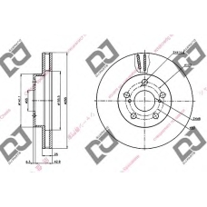 BD1285 DJ PARTS Тормозной диск