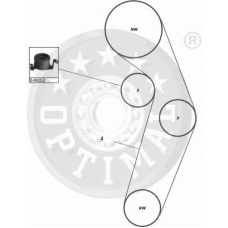SK-1322 OPTIMAL Комплект ремня грм