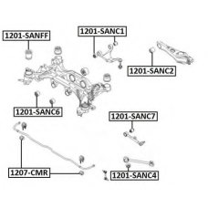 1201-SANC7 ASVA Подвеска, рычаг независимой подвески колеса