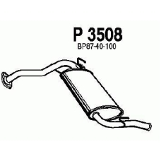 P3508 FENNO Глушитель выхлопных газов конечный