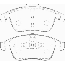 FD7445A NECTO Комплект тормозных колодок, дисковый тормоз