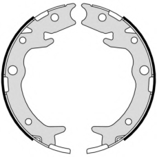S 28 516 BREMBO Комплект тормозных колодок, стояночная тормозная с