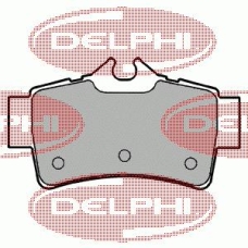 LP1174 DELPHI Комплект тормозных колодок, дисковый тормоз