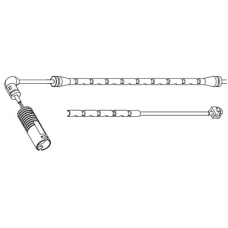 8200 CARRAB BRAKE PARTS Сигнализатор, износ тормозных колодок