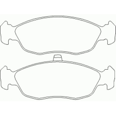 P 61 051 BREMBO Комплект тормозных колодок, дисковый тормоз