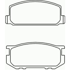 P 83 005 BREMBO Комплект тормозных колодок, дисковый тормоз