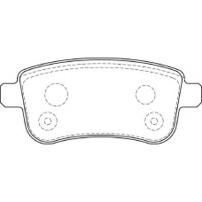 FD7393A NECTO Комплект тормозных колодок, дисковый тормоз