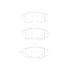 WBP21725A WAGNER LOCKHEED Комплект тормозных колодок, дисковый тормоз