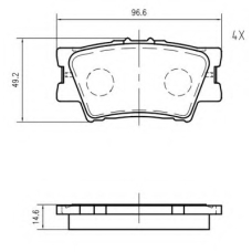 K635600 Vema Комплект тормозных колодок, дисковый тормоз