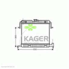 31-2780 KAGER Радиатор, охлаждение двигателя