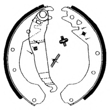 8DB 355 000-631 HELLA Комплект тормозных колодок