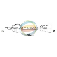 18-212670 ODM-MULTIPARTS Приводной вал
