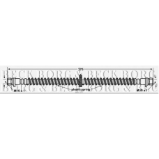 BBH7597 BORG & BECK Тормозной шланг