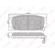 BD-3606 LYNX Тормозные колодки дисковые