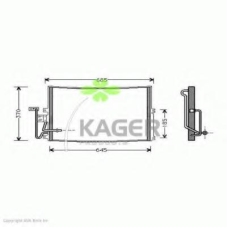 94-5263 KAGER Конденсатор, кондиционер