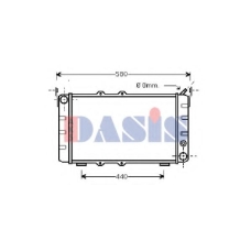 490010N AKS DASIS Радиатор, охлаждение двигателя