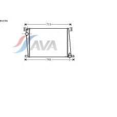 BW2356 AVA Радиатор, охлаждение двигателя