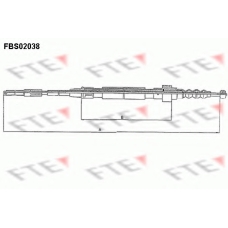FBS02038 FTE Трос, стояночная тормозная система