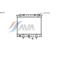 AU2132 AVA Радиатор, охлаждение двигателя