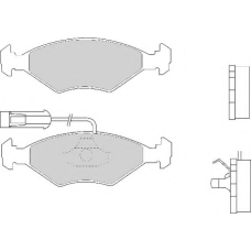 FD6761A NECTO Комплект тормозных колодок, дисковый тормоз