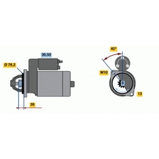 0 001 110 130 BOSCH Стартер