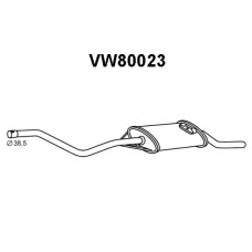 VW80023 VENEPORTE Глушитель выхлопных газов конечный