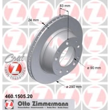 460.1505.20 ZIMMERMANN Тормозной диск