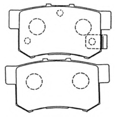 AKD-1119 ASVA Комплект тормозных колодок, дисковый тормоз