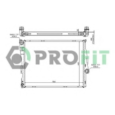 PR 0054A3 PROFIT Радиатор, охлаждение двигателя