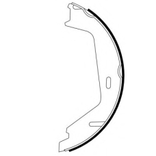 8DA 355 050-591 HELLA Комплект тормозных колодок, стояночная тормозная с