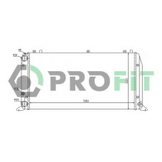 PR 0016A2 PROFIT Радиатор, охлаждение двигателя